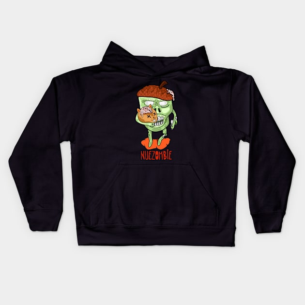 Nuezombie Kids Hoodie by anghewolf